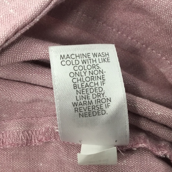 J.Jill Linen Stretch Button Hem Ankle Pants Rosebud Pink - Picture 11 of 12